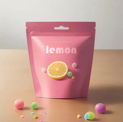 פופולארי פלסטיק פואצ' רוכסן פאוץ פלסטיק דפוס מותאם אישית אריזת שקיות מזון מפלסטיק